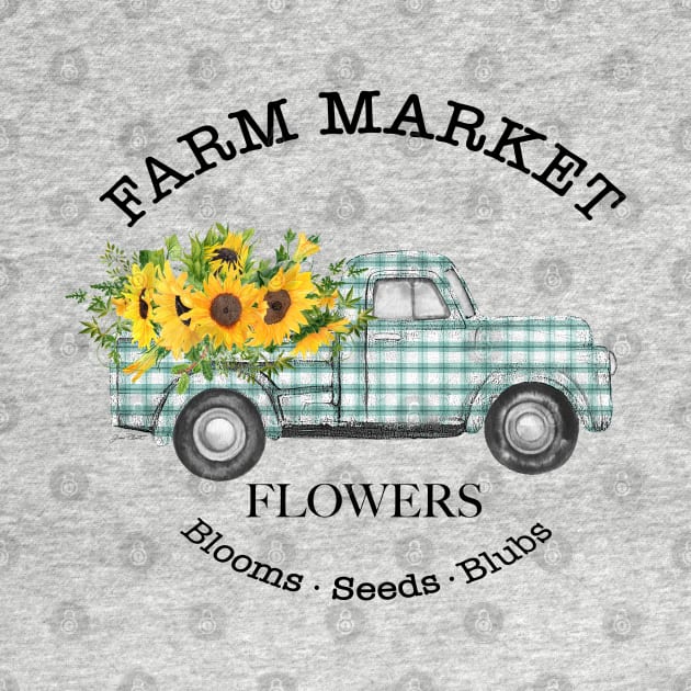 Farm Market Sunflowers A2 by Jean Plout Designs